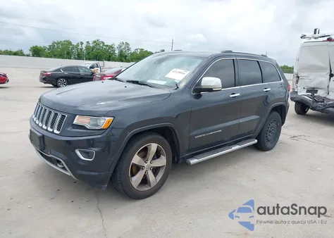 2014 Jeep Grand Cherokee Overland z USA, uszkodzony, nr VIN 1C4RJECTXEC213650